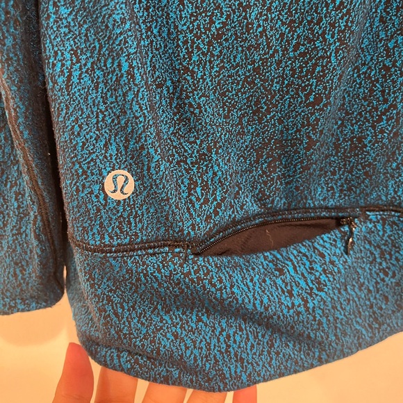 Lululemon Rush Hour 1/2 Zip Blue Running Jacket Size 10 - Picture 8 of 10